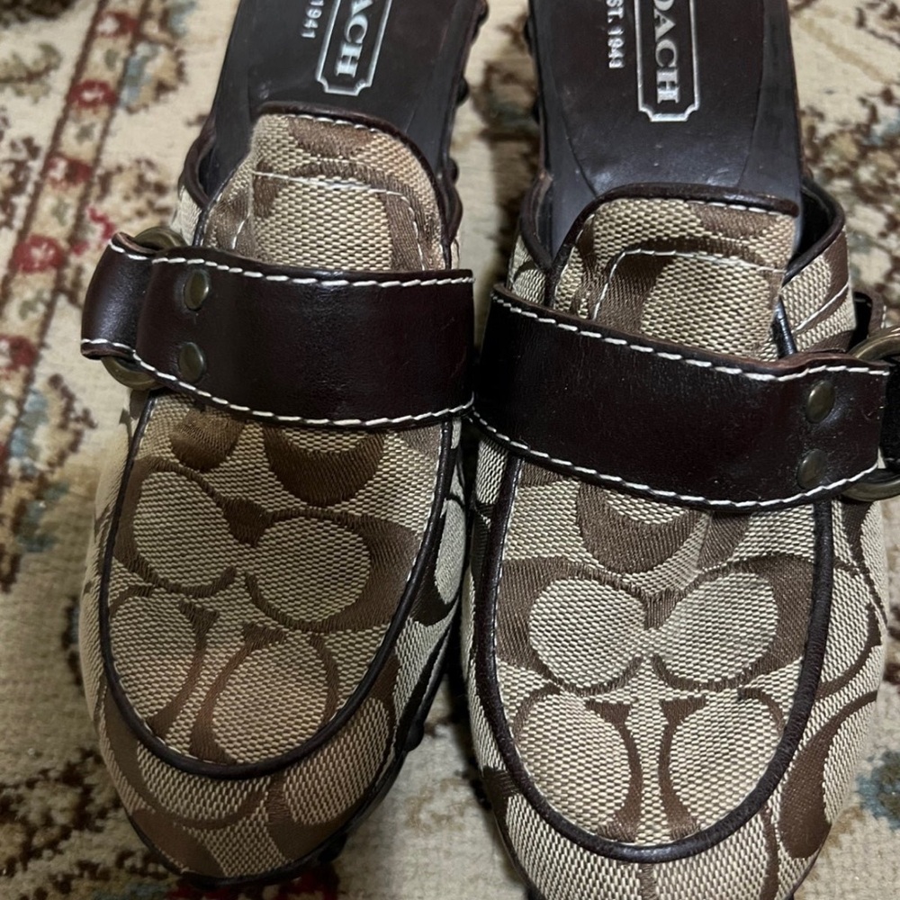 Coach mules size 6 1/2